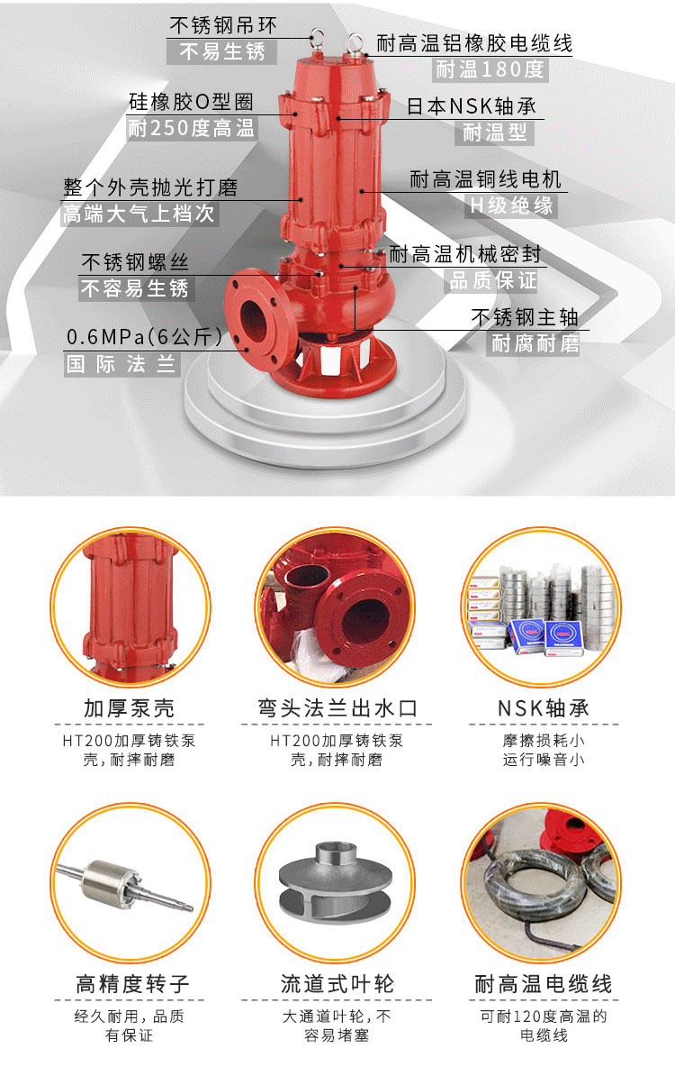 WQR耐高溫潛水91麻豆免费在线观看結構圖